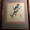 Blue Jay Japanese Torn Paper Collage art original